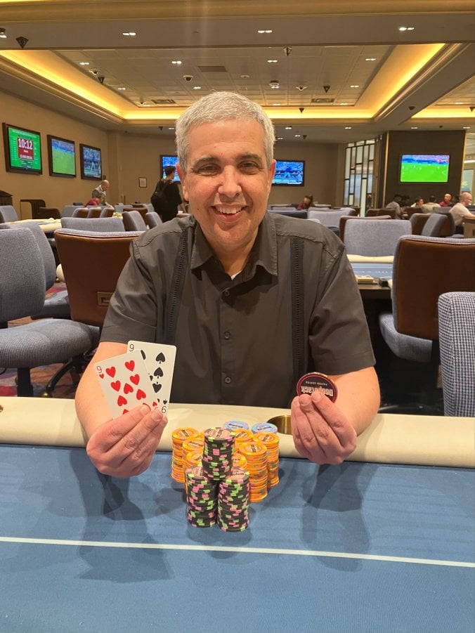 Andrew Difeo after winning Venetian Event 62.